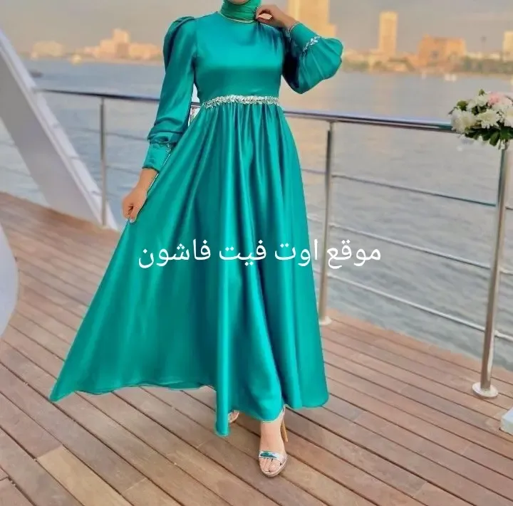 موضه فساتين 2024 فساتين سهره طويله للمحجبات 2024